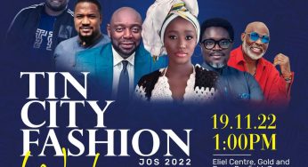 Tin City Fashion Week Jos to hold November 2022 (Details)